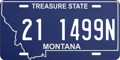 MT license plate 211499N