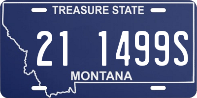 MT license plate 211499S