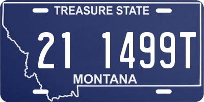 MT license plate 211499T
