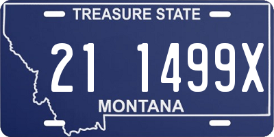 MT license plate 211499X
