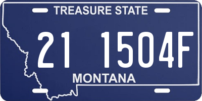 MT license plate 211504F
