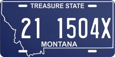 MT license plate 211504X