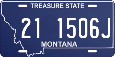 MT license plate 211506J
