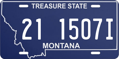MT license plate 211507I