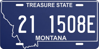 MT license plate 211508E