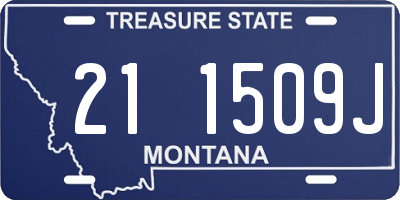MT license plate 211509J