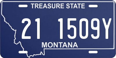 MT license plate 211509Y