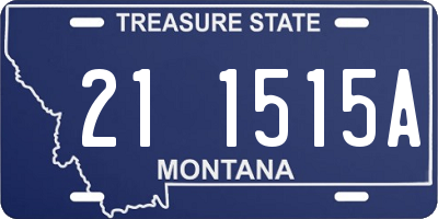 MT license plate 211515A
