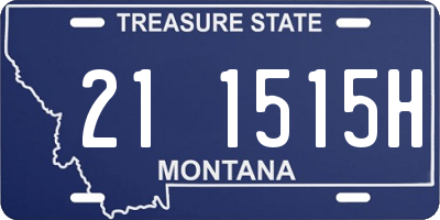 MT license plate 211515H