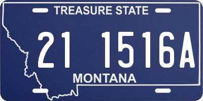 MT license plate 211516A