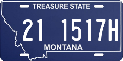 MT license plate 211517H