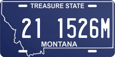 MT license plate 211526M