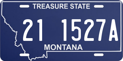 MT license plate 211527A