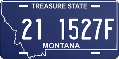 MT license plate 211527F