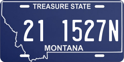 MT license plate 211527N