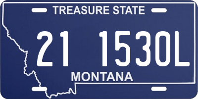 MT license plate 211530L