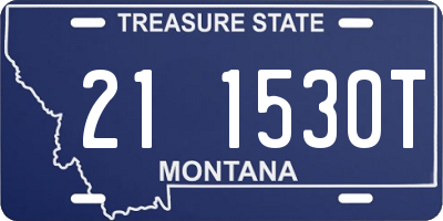 MT license plate 211530T