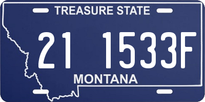 MT license plate 211533F