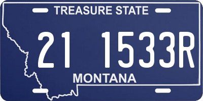 MT license plate 211533R