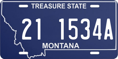 MT license plate 211534A