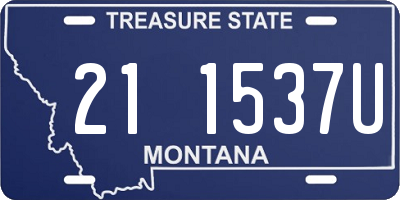 MT license plate 211537U