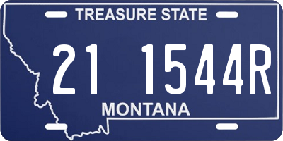 MT license plate 211544R