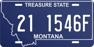 MT license plate 211546F