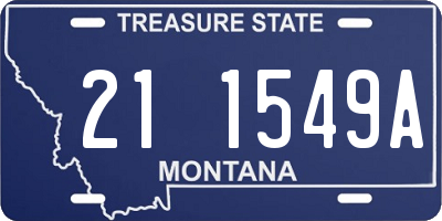 MT license plate 211549A