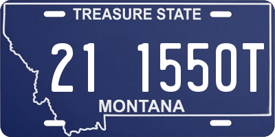 MT license plate 211550T