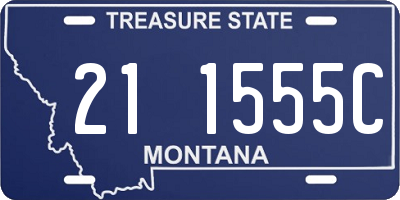 MT license plate 211555C
