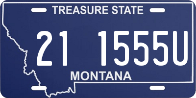 MT license plate 211555U