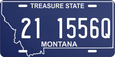MT license plate 211556Q