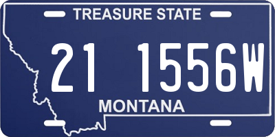 MT license plate 211556W