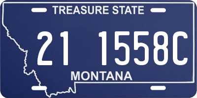 MT license plate 211558C