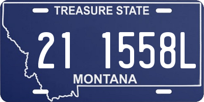 MT license plate 211558L
