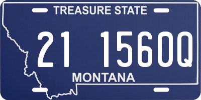 MT license plate 211560Q