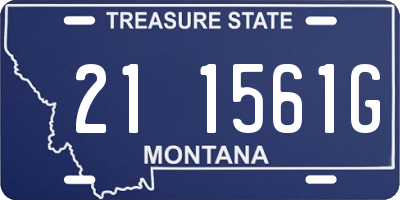 MT license plate 211561G