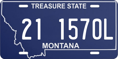 MT license plate 211570L