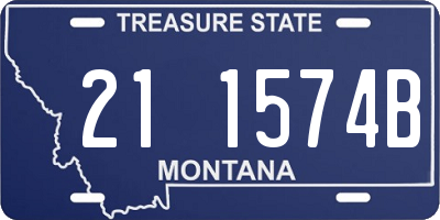 MT license plate 211574B