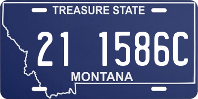 MT license plate 211586C
