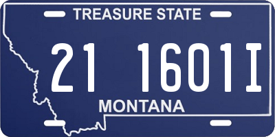 MT license plate 211601I