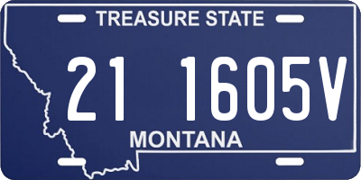 MT license plate 211605V