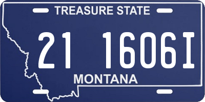 MT license plate 211606I