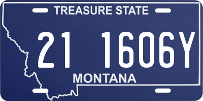 MT license plate 211606Y