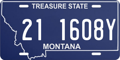 MT license plate 211608Y
