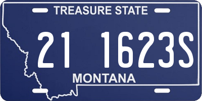 MT license plate 211623S