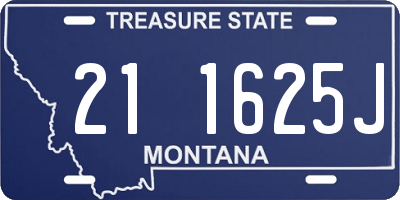 MT license plate 211625J