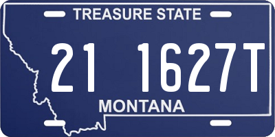 MT license plate 211627T