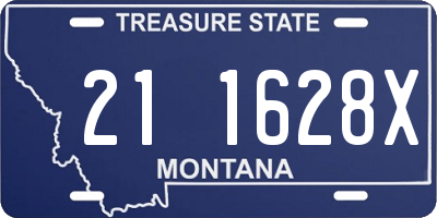 MT license plate 211628X