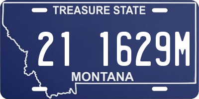 MT license plate 211629M
